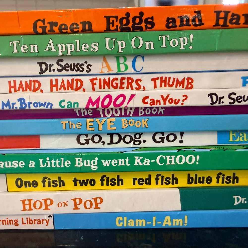 Dr. Seuss Colorful Book Set - Green, Orange, Blue